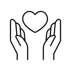 Obraz premium Care line icon