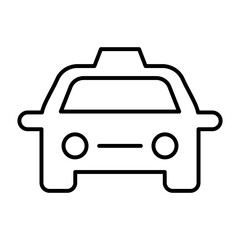 Taxi line icon