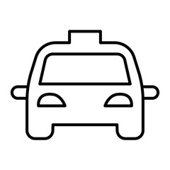Taxi line icon