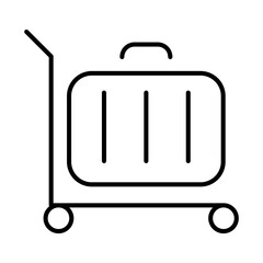 Baggage line icon