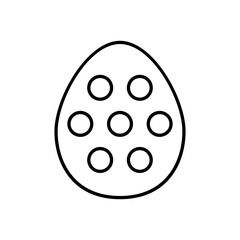 Dinosaur egg line icon