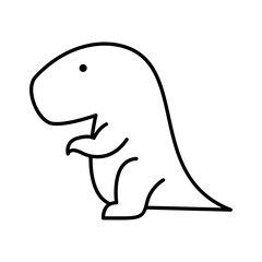 Tyrannosaurus line icon