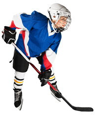 Young hockey player