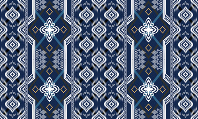 Geometric ethnic flower pattern for background,fabric,wrapping,clothing,wallpaper,Batik,carpet,embroidery style.