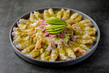 platillo de mariscos estilo mazatlan sinaloa en mexico