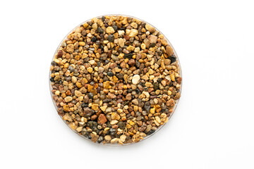 sample of stone chips, pavements for footpaths and sidewalks