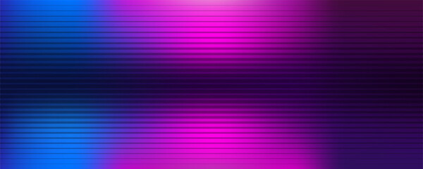 Abstract striped lined wide glowing background