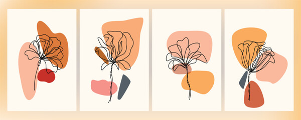illustration of an background with flowers