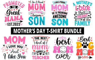 Mothers day t shirt bundle, mothers day t shirt vector set, happy mothers day tshirt set, mother's day element vector, lettering mom t shirt, mommy t shirt, decorative mom tshirt, mom graphic t shirt