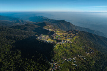 Fototapeta premium Drone photo of phu Thap Buek, Phetchabun, Thailand