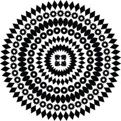 vintage vector decorative mandala design