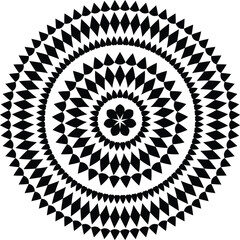 vintage vector decorative mandala design