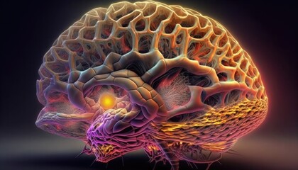 An abstract of a brain