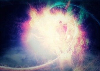 火炎の龍のイラスト