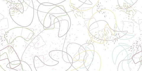 Obraz premium Chaotic Simple Seamless Pattern Textile One Line