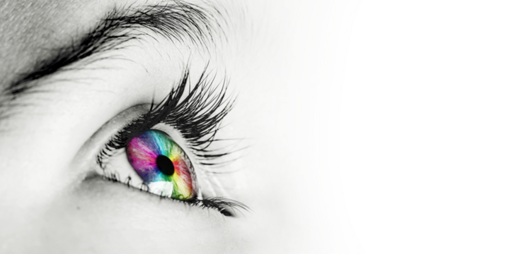 a color eyes five year old girl