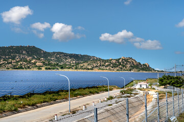 Solar farm in Nhon Hai - Ninh Thuan, Viet Nam solar power plant