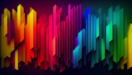A gradient of mixed colors blend together unexpectedly to create a unique and dynamic abstract background, Generative AI, illustration