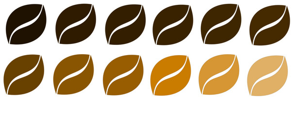vector icon for coffee strength