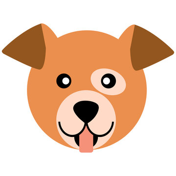 Cute dog cartoon  animals isolated png image illustration for kid