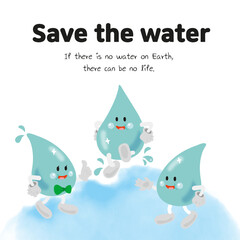 save the water poster 