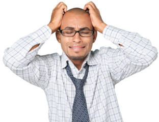 Portrait of a Crying Businessman
