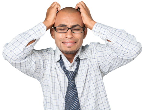 Portrait of a Crying Businessman