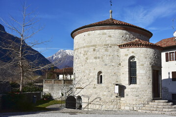 chapel St. Michel in village Venzone,Italy
