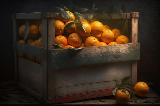Caseload of juicy oranges Generative AI