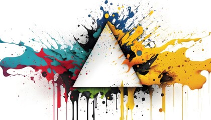 colorful triangle, Generative AI
