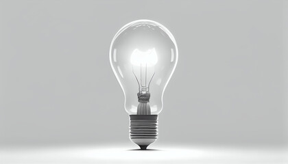 Light bulb on background