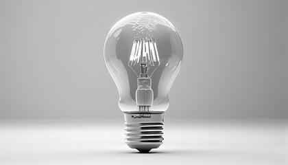 Light bulb on background