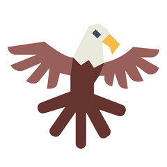 Eagle flat icon style