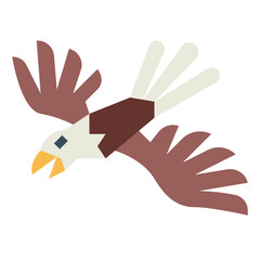 Eagle flat icon style