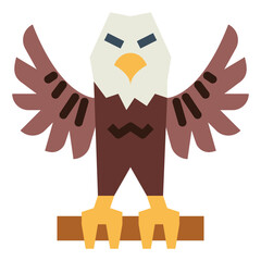Eagle flat icon style
