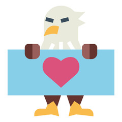 Eagle flat icon style
