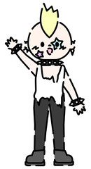 パンクスな男性⭐︎PNG