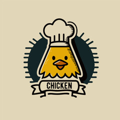 chef logo design, vector illustration eps10 graphic flat design