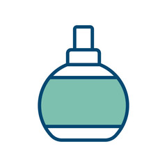 perfume icon vector design template in white background