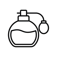 Obraz premium perfume icon vector design template in white background