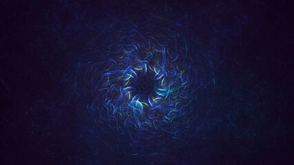 3D rendering abstract circle light background