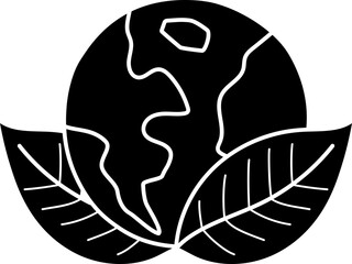 Ecology illustration, icon, element for decoration.