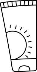 Fototapeta premium Sunblock icon