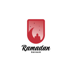 Illustration of ramadan kareem simple background.