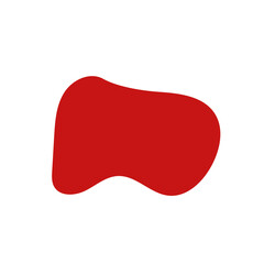 Red Minimalism Aesthetics Blob