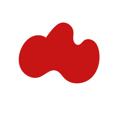 Red Minimalism Aesthetics Blob