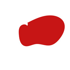 Red Minimalism Aesthetics Blob