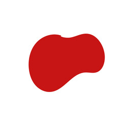Red Minimalism Aesthetics Blob