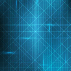 Abstract science and telecom data element on dark blue background.