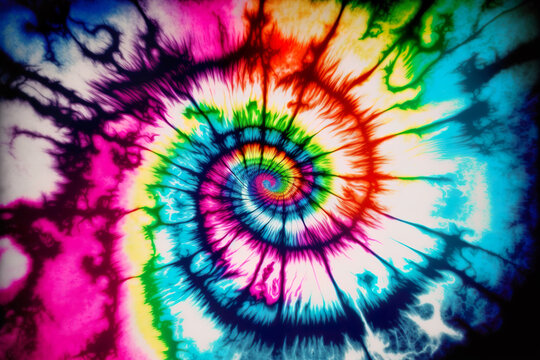 Abstract Tie Dye Background. Generative Ai. © vetre